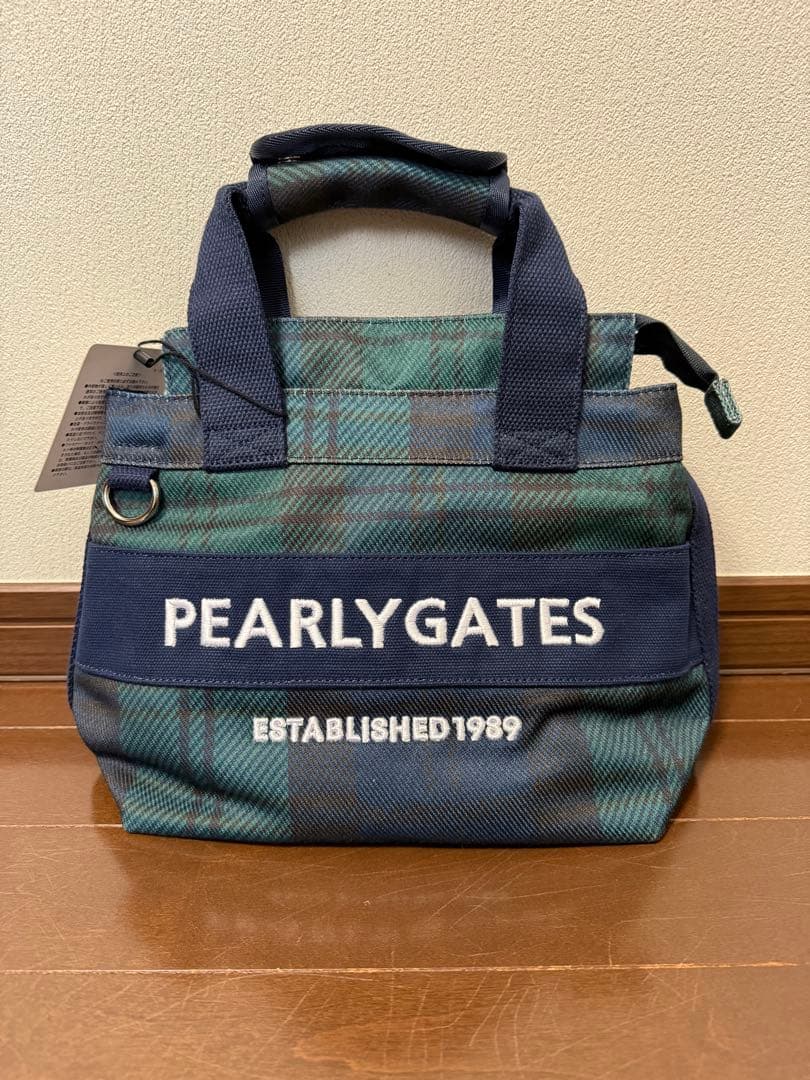 パーリーゲイツ　ブラックウォッチ柄2WAYカートバッグ　新品未使用