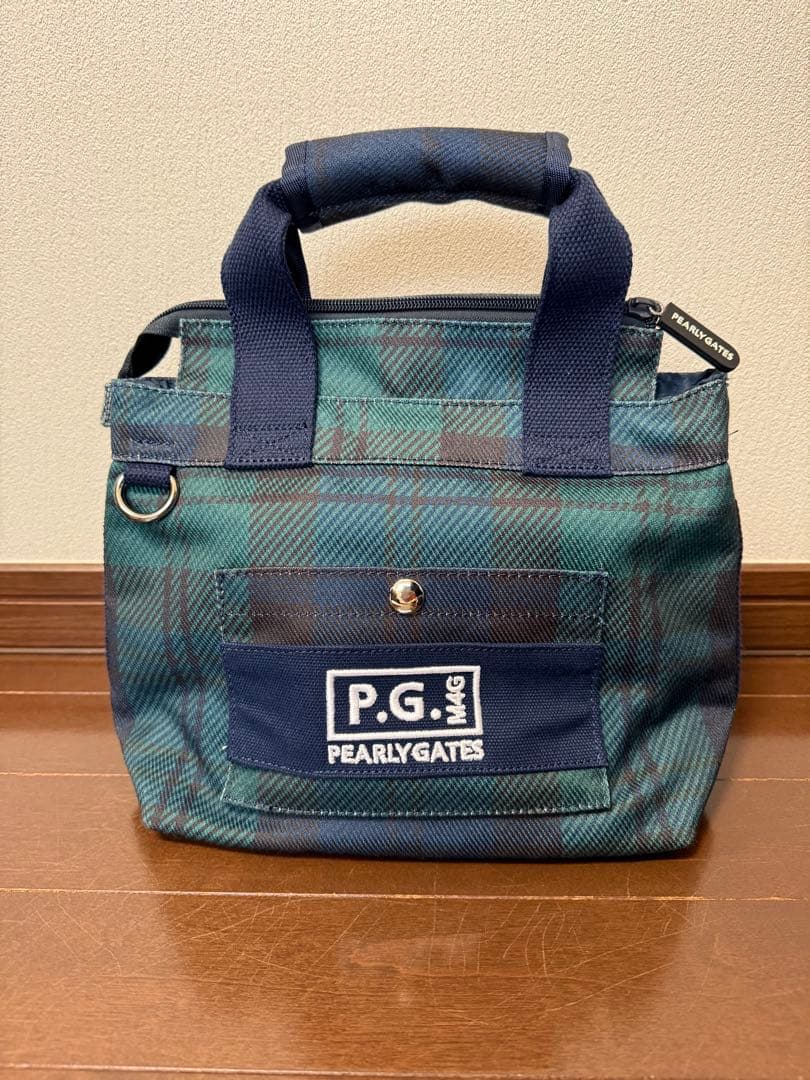 パーリーゲイツ　ブラックウォッチ柄2WAYカートバッグ　新品未使用