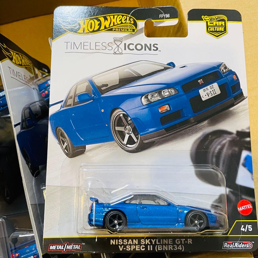 10台セットホットウィール 日産 スカイラインGT-R VスペックⅡ BNR34