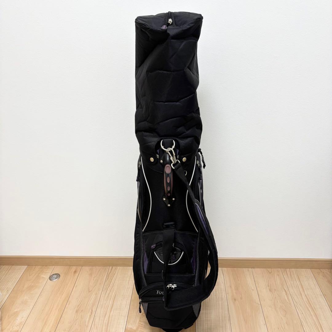 【美品】TOURSTAGE ツアーステージ キャディバッグ パープル ブラック