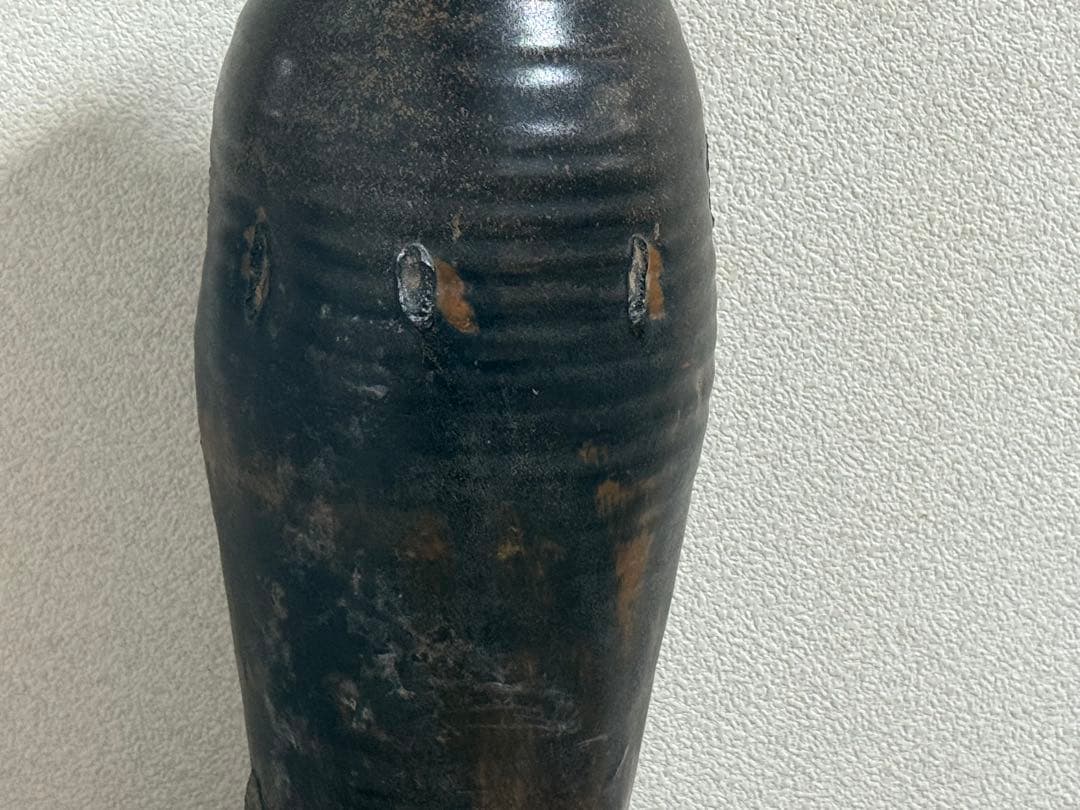 中国　宋〜遼時代　磁州窯鳥もも瓶　アンティーク　送料込み250905