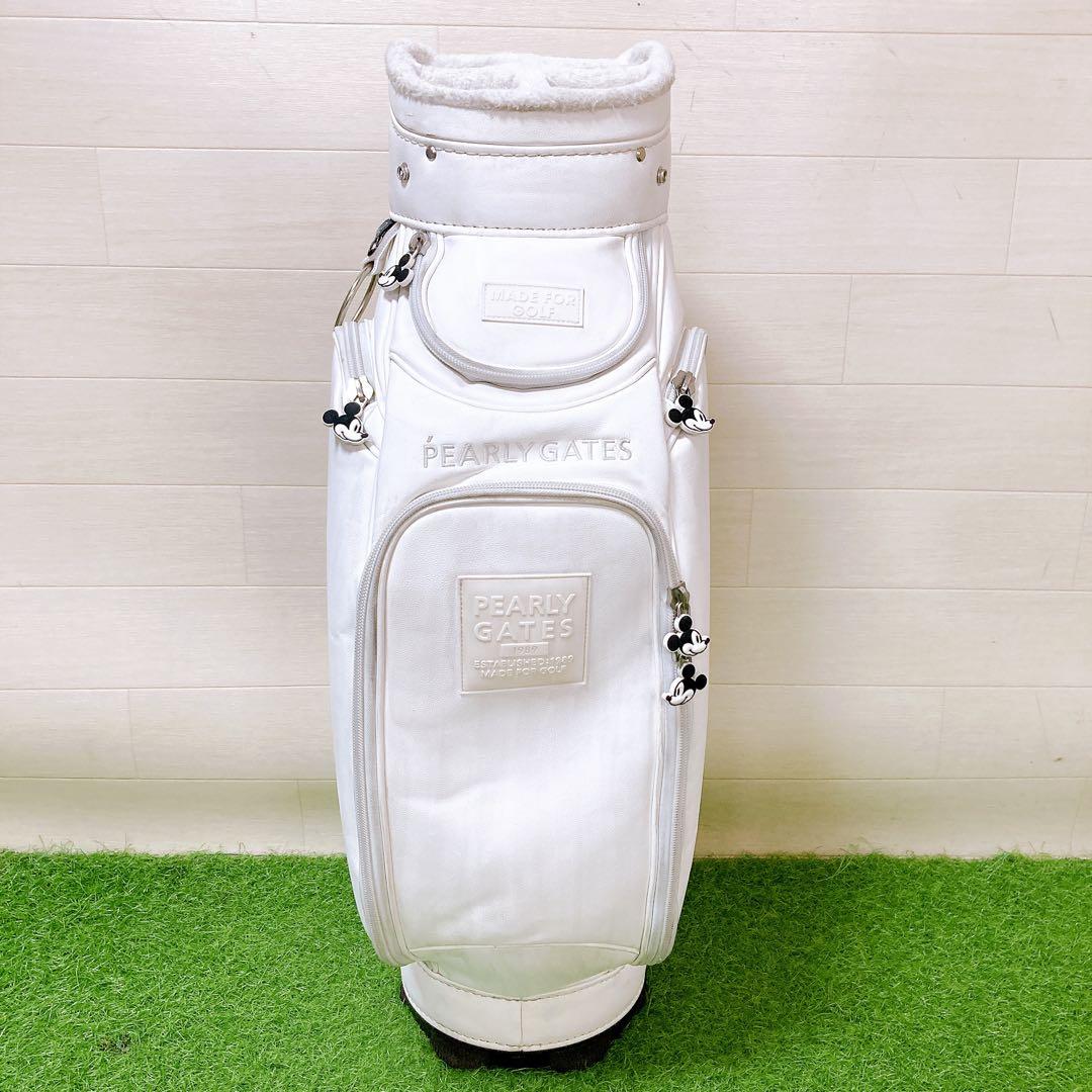M【フードなし】パーリーゲイツディズニー　ミッキー　コラボ　キャディバッグ　希少