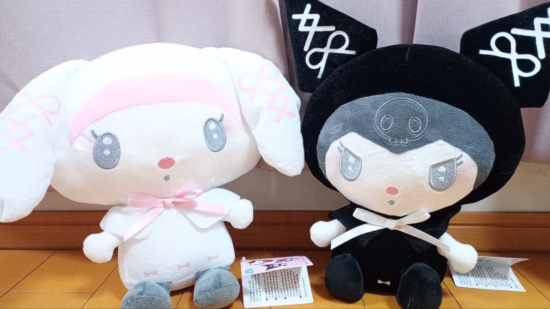 非売品レア♥月夜のドール♥エアポート他BIGぬいぐるみ4点セット♥マイメロクロミ