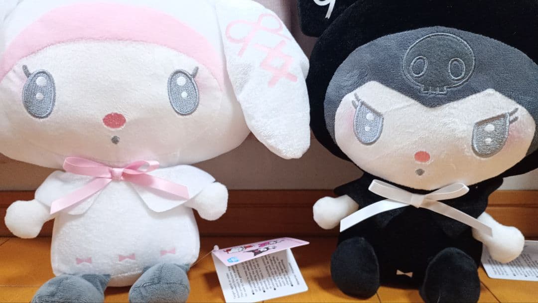 非売品レア♥月夜のドール♥エアポート他BIGぬいぐるみ4点セット♥マイメロクロミ