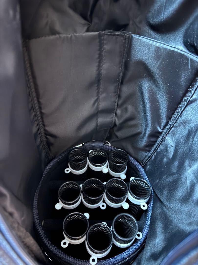 adabat アダバット　ゴルフキャディバッグ ネイビー 犬のイラスト付き