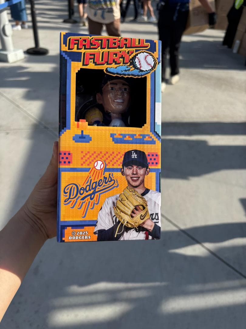セット☆8/4来場者限定ドジャース 佐々木朗希ボブルヘッド/ボールペン1本付き