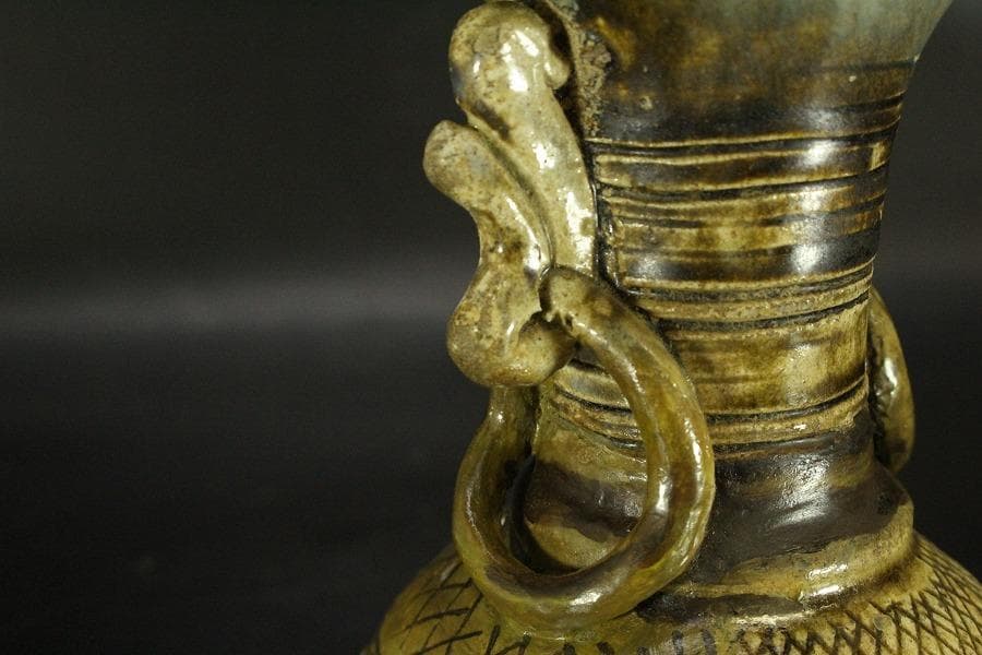 鎌倉期 瀬戸 花瓶(ZE557)