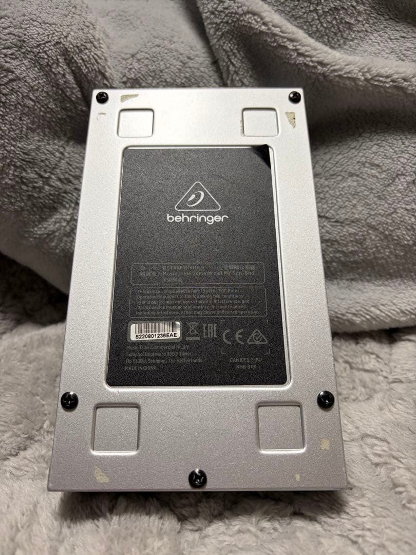 behringer octave divider ベースエフェクター