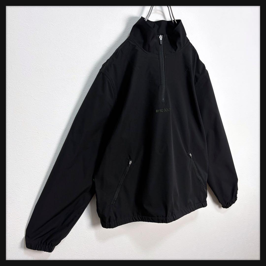 【新品同様】FR2 ゴルフ ハーフジップ ジャケット サークルロゴ 刺繍ロゴ