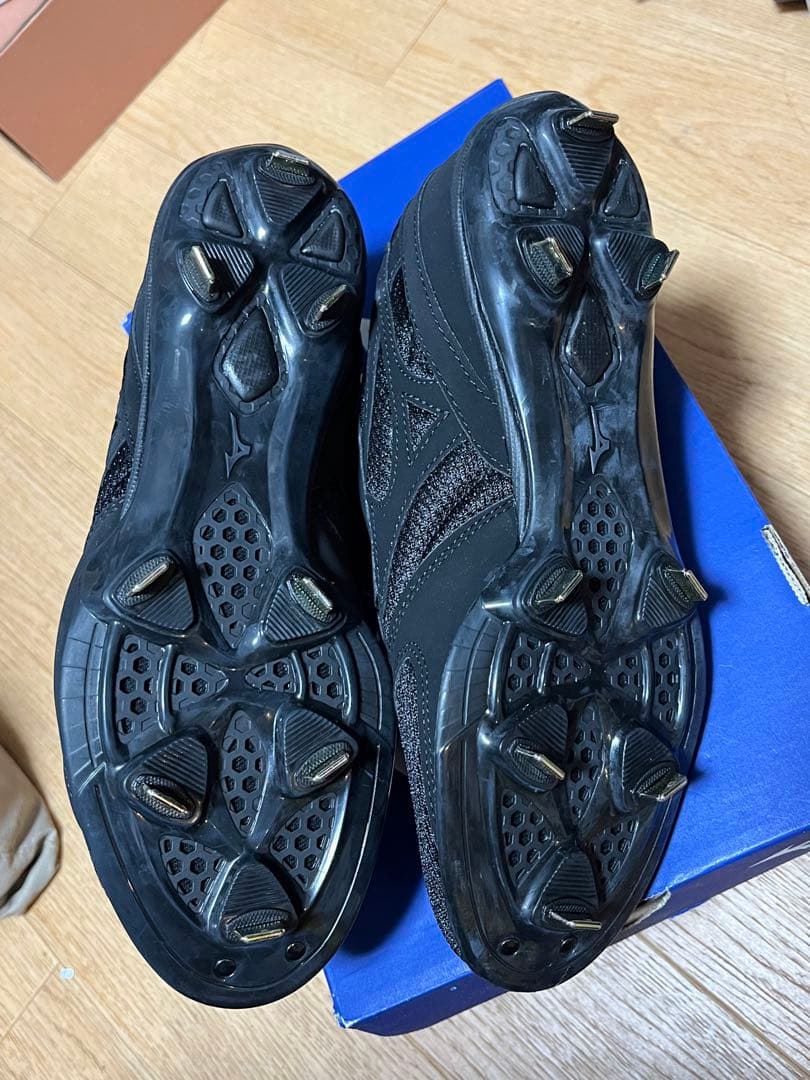 ミズノ ベルト式 樹脂底スパイク 25.5cm グローバルエリート CQ BLT