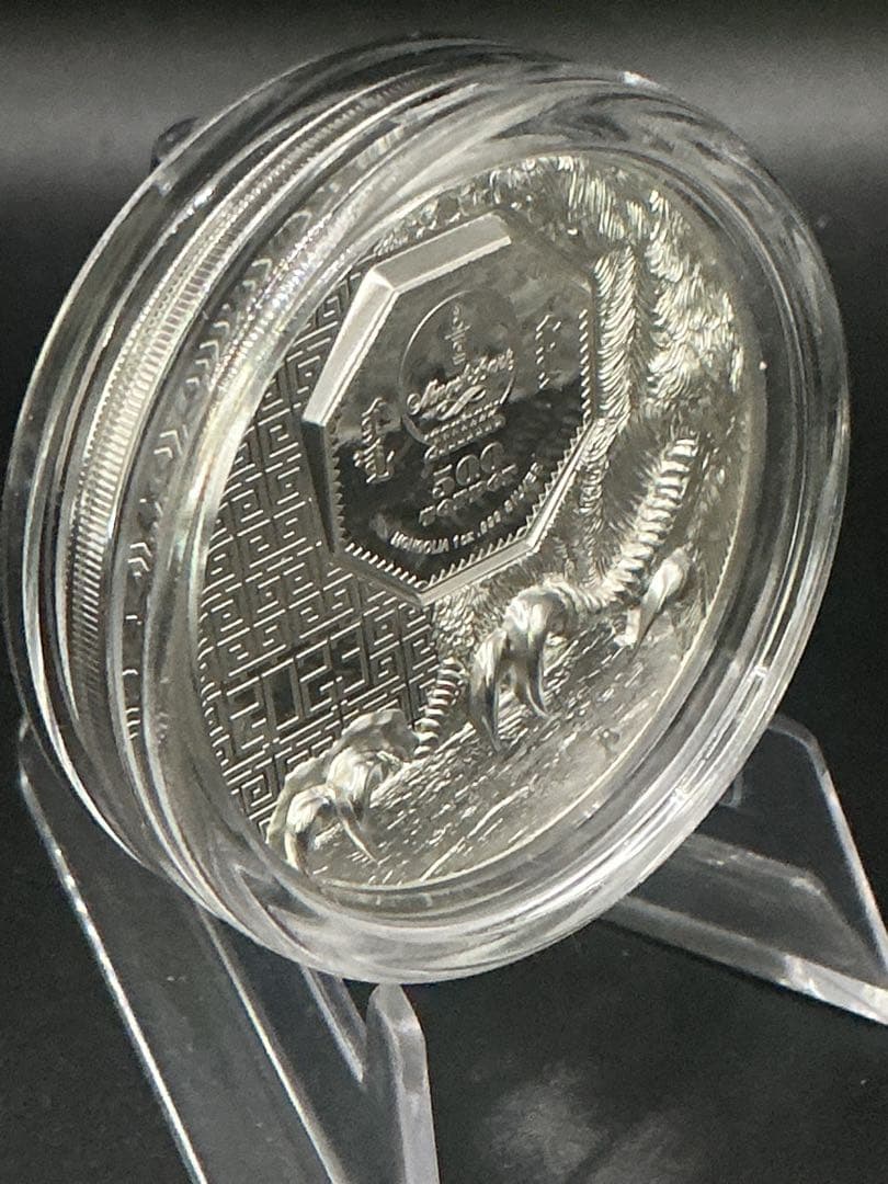 2023年　ワイルド・モンゴリア《サカーファルコン（ハヤブサ）》1oz 純銀貨