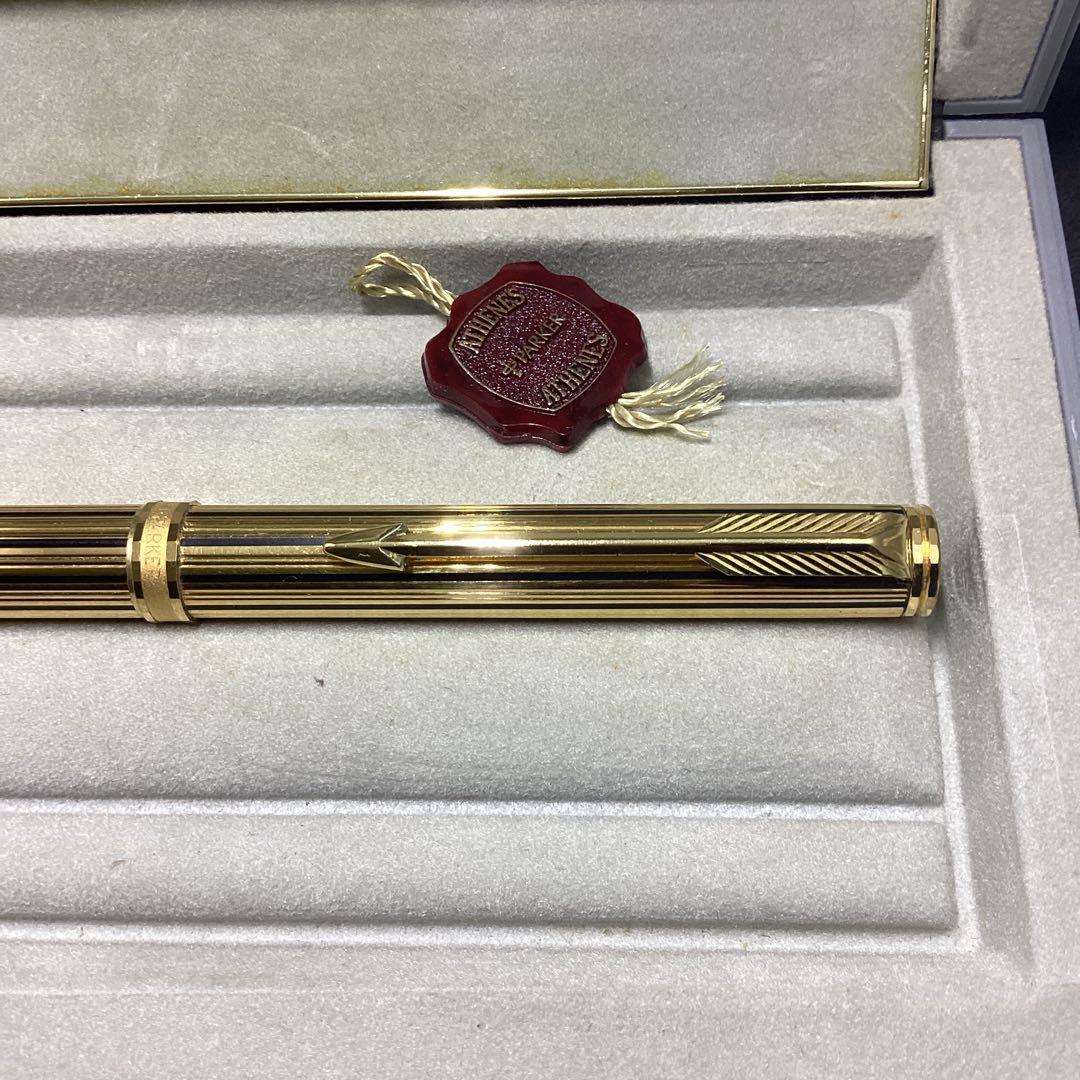 パーカー　ボールペン　プリミア　アテネス　23Kゴールドストライプ