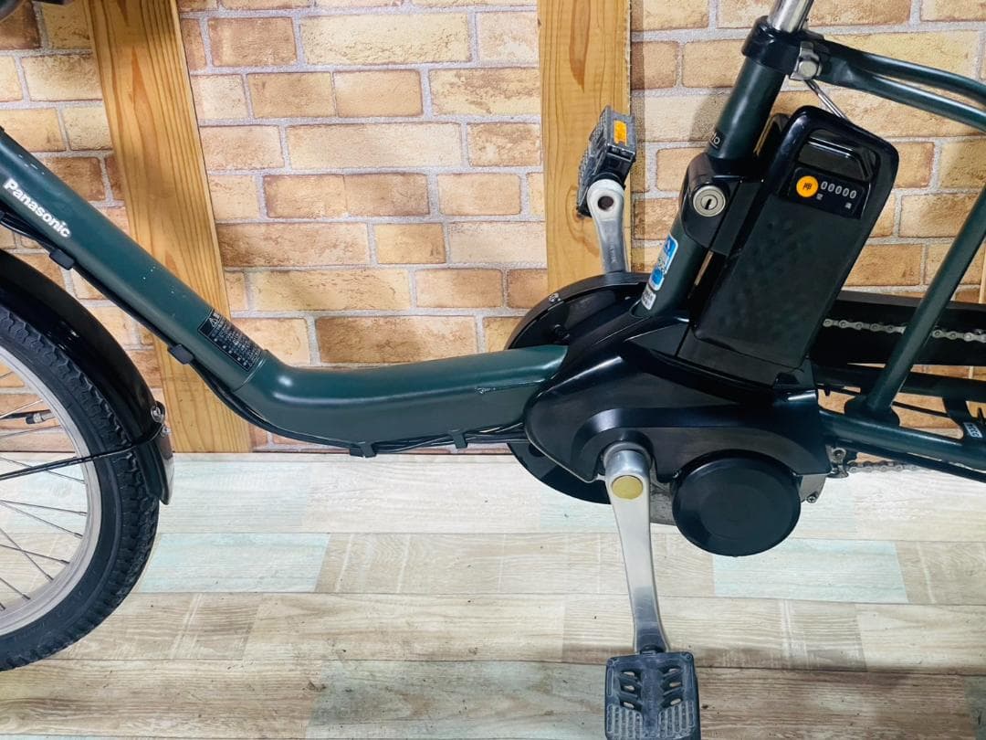グリーン系 大容量 パナソニック 子供乗せ電動アシスト自転車 H3334