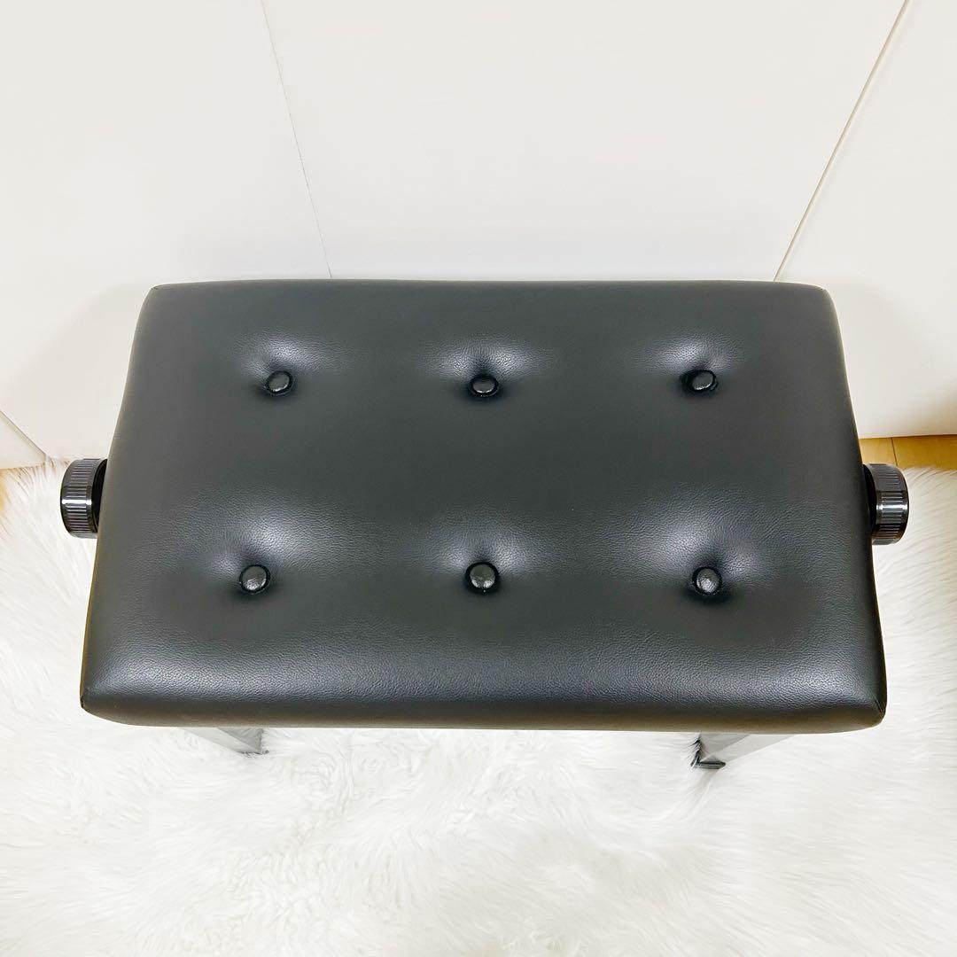 ITOMASA イトマサ　ピアノ高低椅子 AE ブラック　指詰め防止　6つボタン