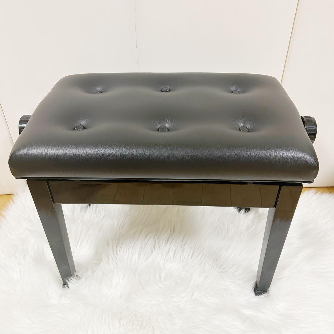 ITOMASA イトマサ　ピアノ高低椅子 AE ブラック　指詰め防止　6つボタン