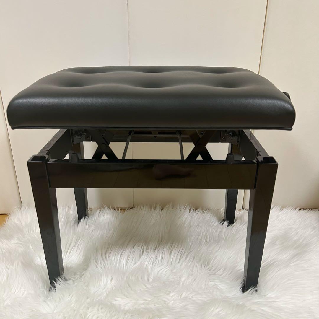 ITOMASA イトマサ　ピアノ高低椅子 AE ブラック　指詰め防止　6つボタン