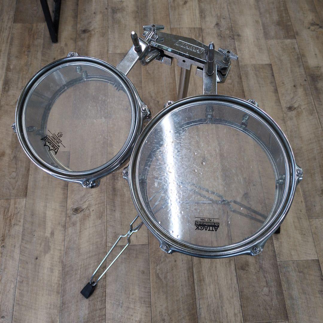 ミニティンバレス　TAMA スタンドとティンバレス大小のセット