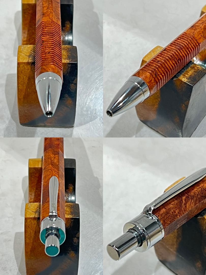 めい　S20 0.5mm 本花梨瘤　KATO201ボールペン本花梨瘤八角軸