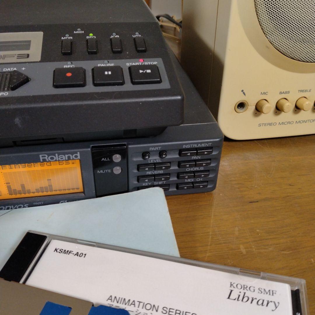 ★Roland SC-55 GS MIDI音源 ジャンク 取説・AC付 ジャンク