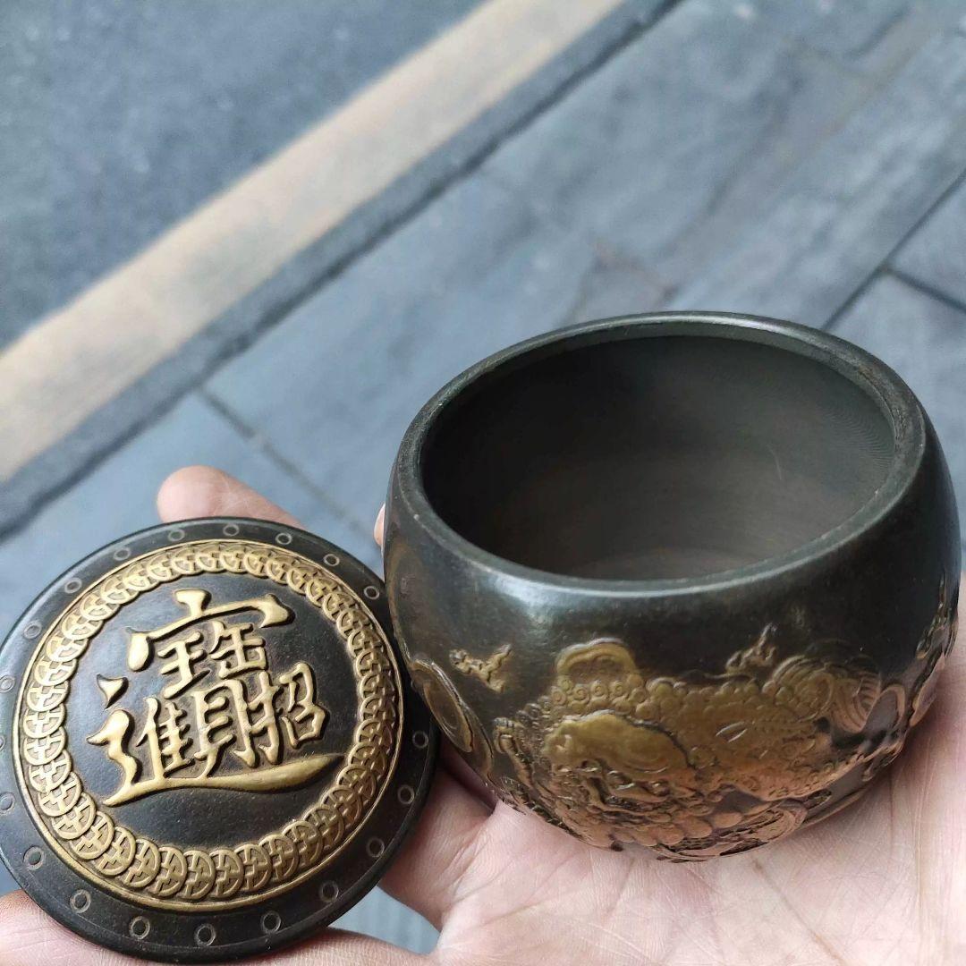 銅器 点金獅子茶壺 茶道具 香道具 装飾品 工芸品 置物