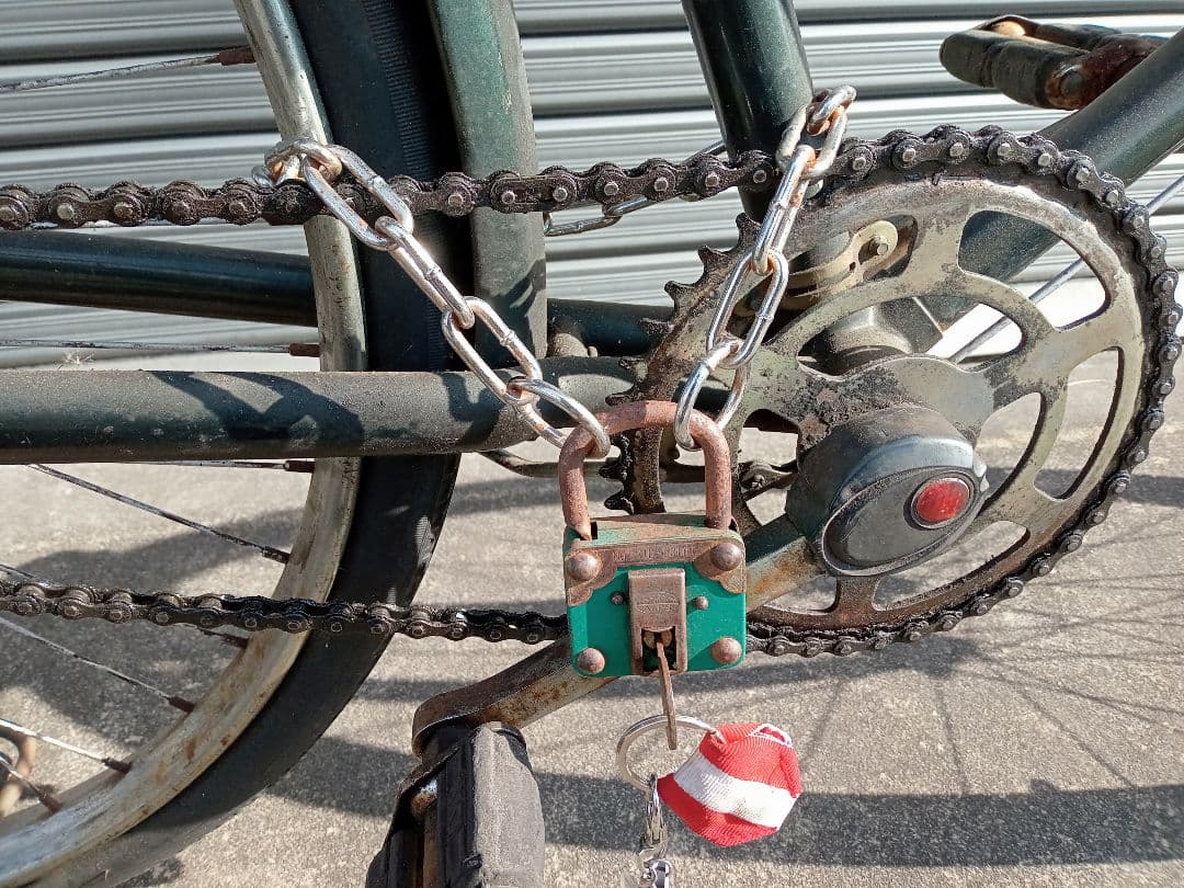 レトロ自転車　装備付き　オーバーホール済み　引き取り限定　乗れます