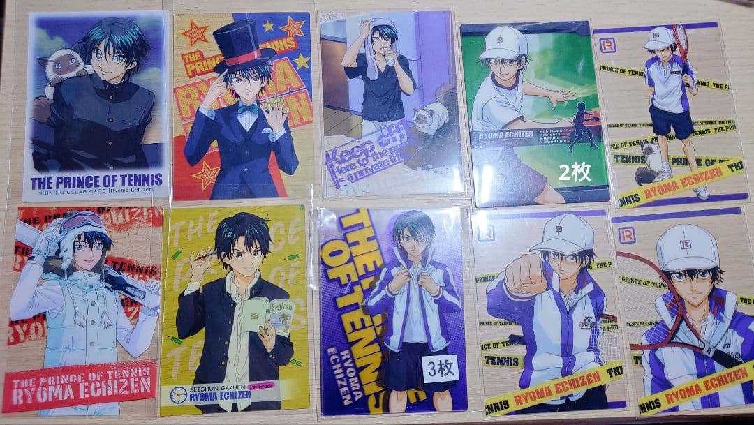 メ*ー様 ①テニスの王子様 越前リョーマ カード まとめ売り 計70枚