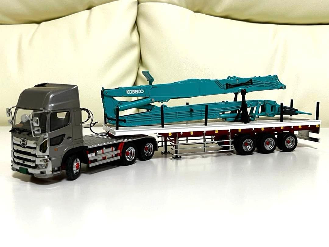 1/50 3軸まな板トレーラー　ケンクラフト　プロフィアSS用　日立　コベルコ
