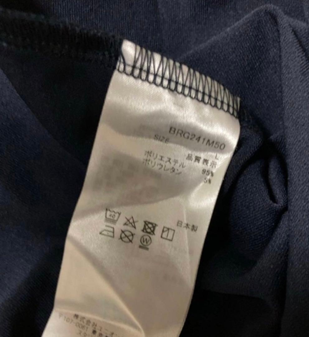 ブリーフィングゴルフ モックネック 202年モデル半袖 Lブラック