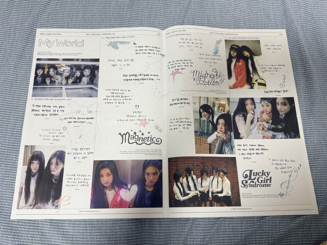 ILLIT ショーケース popup 団体 全員 集合 新聞 ポスター