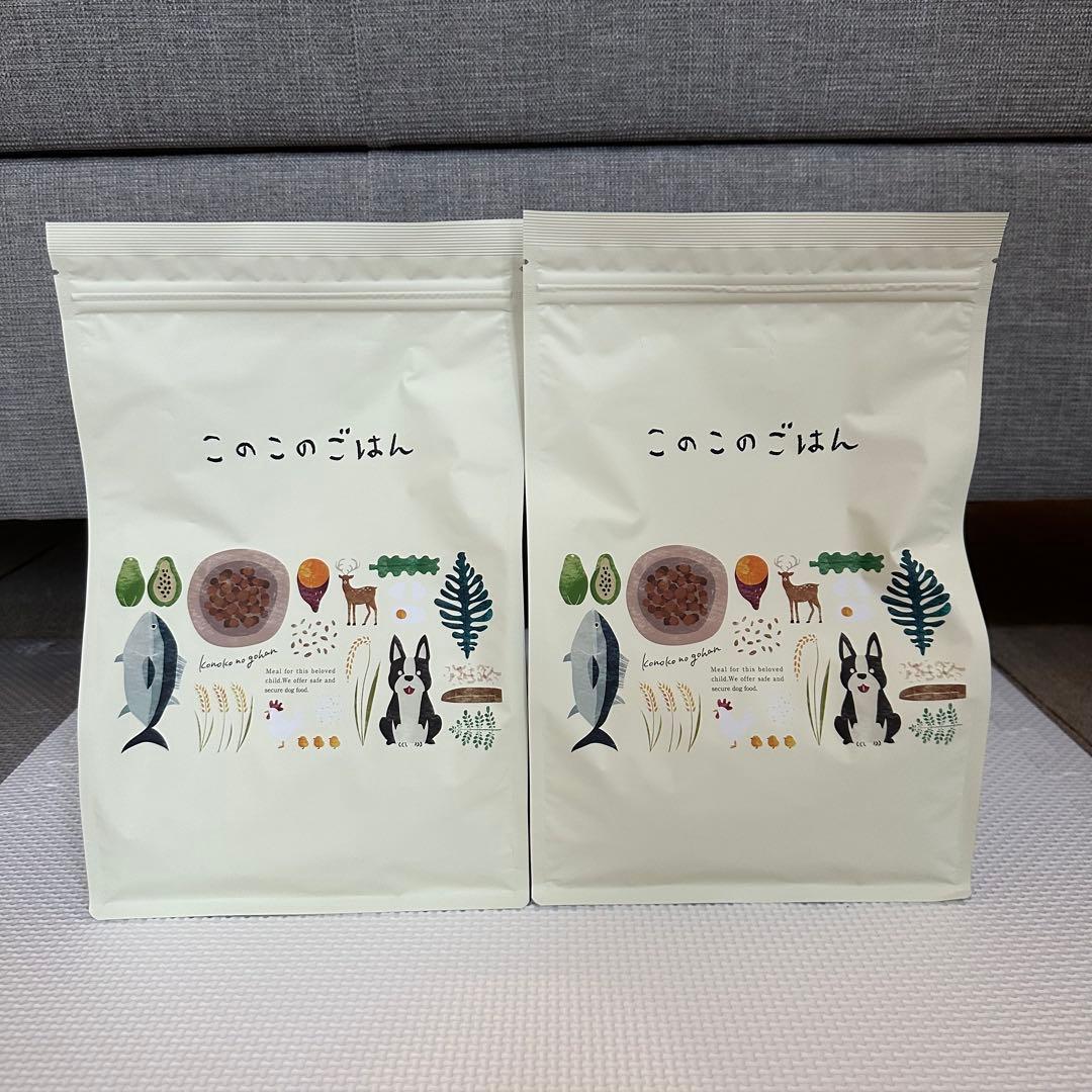 いちごチョコ　　このこのごはん ドライフード 1キロ✖️2袋