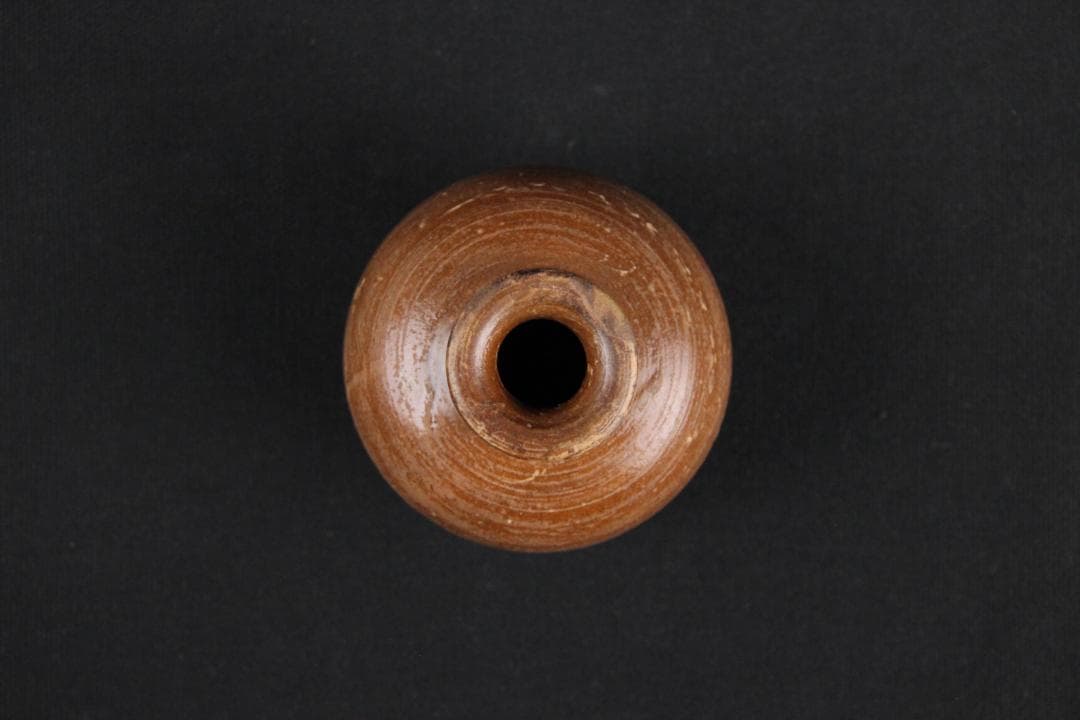 中国　明清時代 褐釉小壺 古民窯 福建窯 唐物 中国古玩 EU11-7