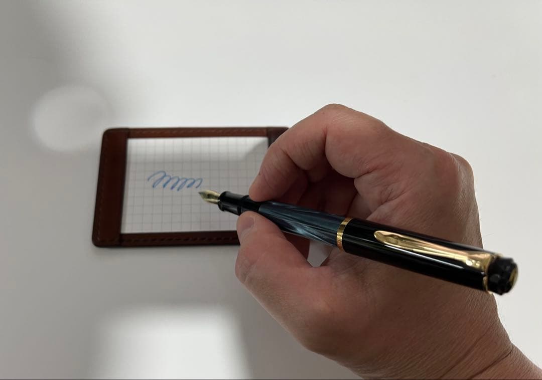 ペリカン万年筆 M200 マーブルグリーン F