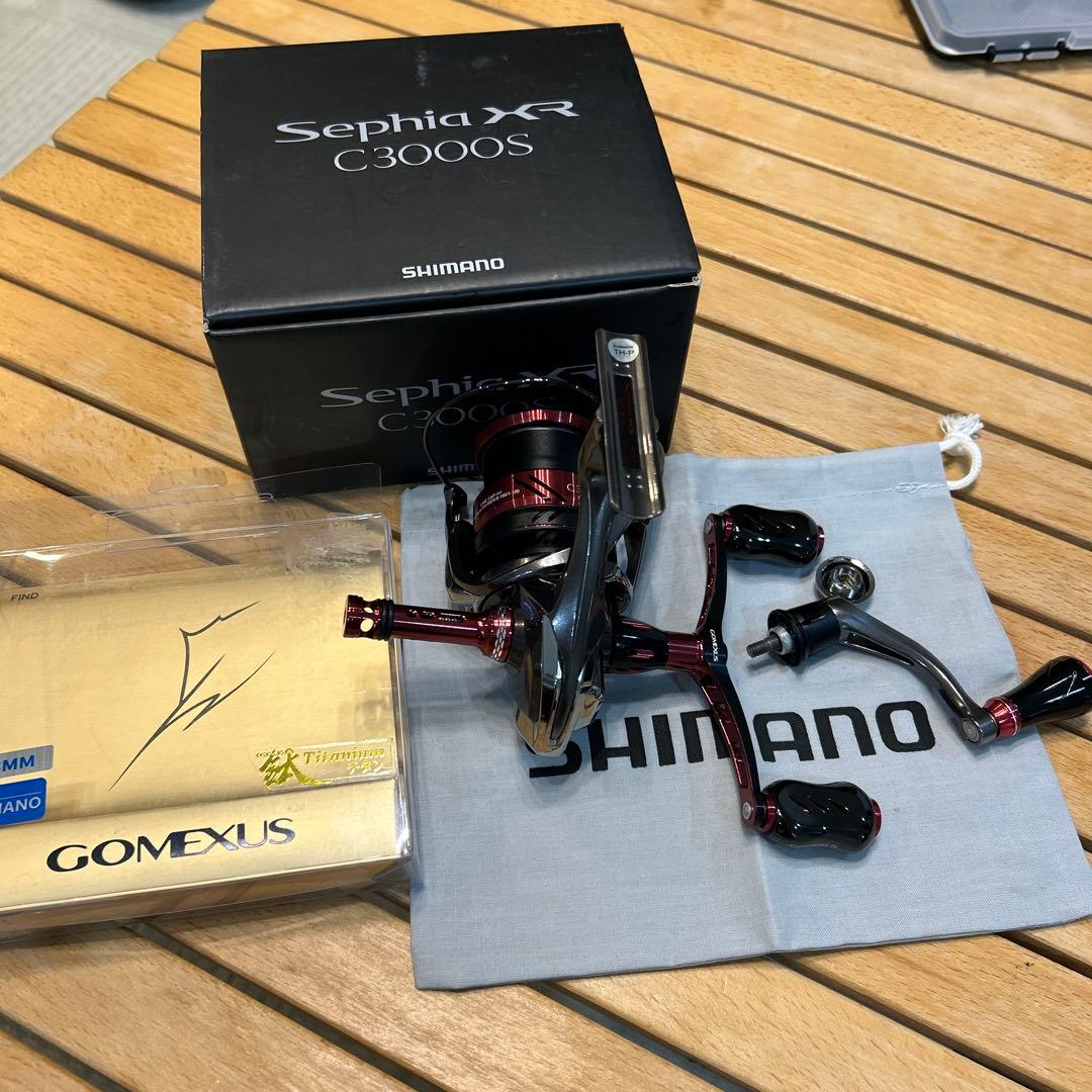 セフィアXR C3000S スピニングリールとゴメクサスパーツ