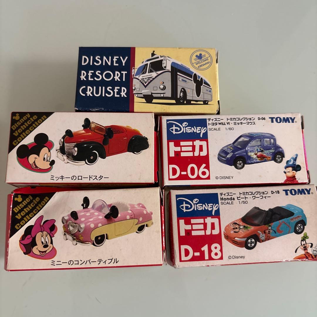 レア☆匿名　ディズニーリゾート　トミカ　５個セット　ミッキー　ミニー　グーフィー