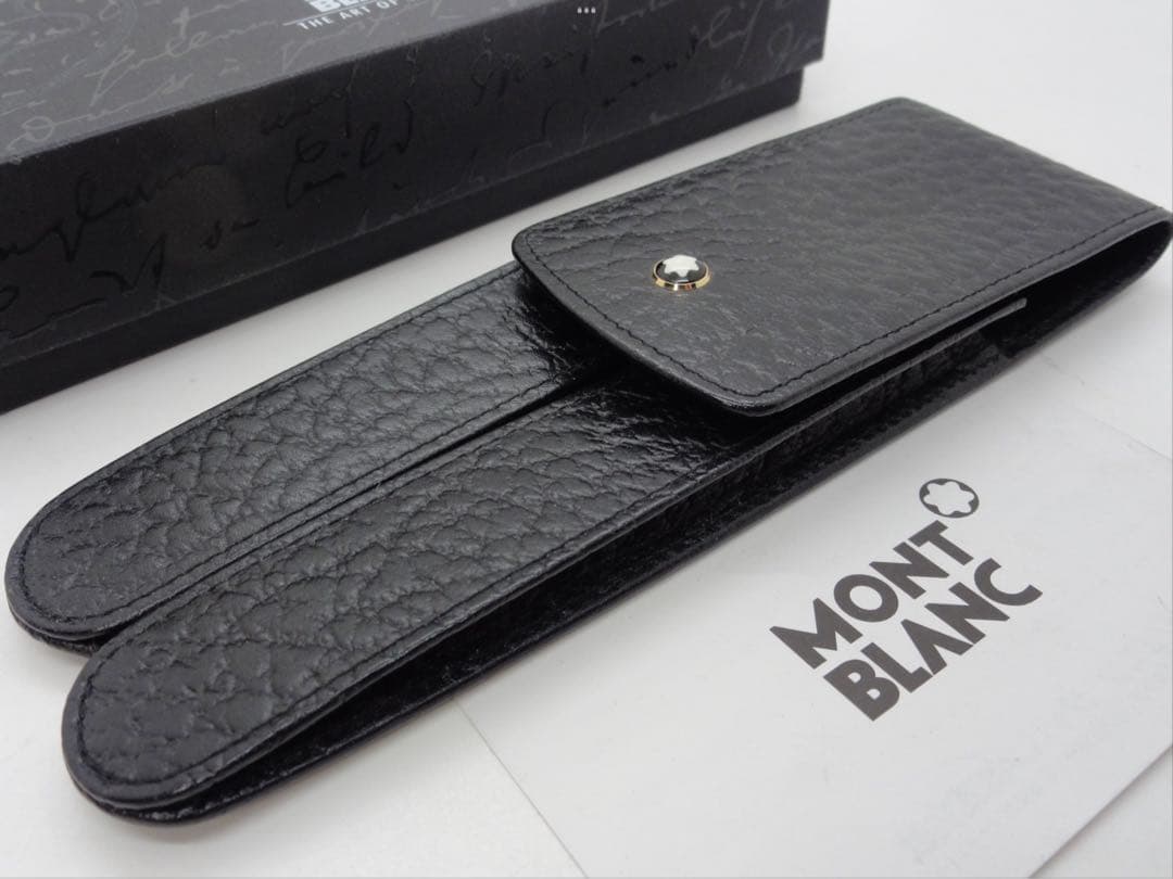 ⭐️モンブラン社製⭐️クオリティの高い本革製ペンポーチ⭐️GLOVE2本挿⭐️未使用⭐️