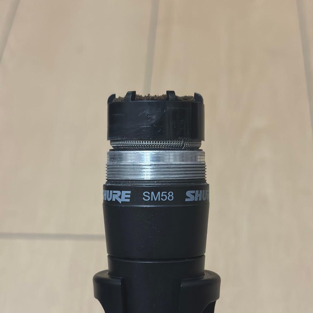 【動作確認済】SHURE SM58（マイクスタンド・XLRケーブル付属）