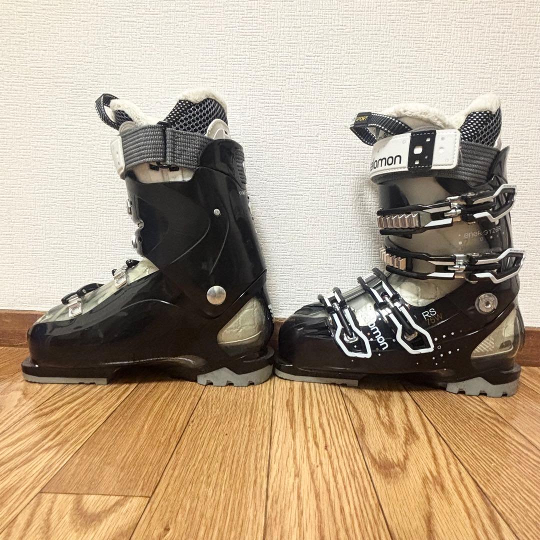 ■SALOMON■女性用スキーセット■板154/靴24-24.5/ストック105