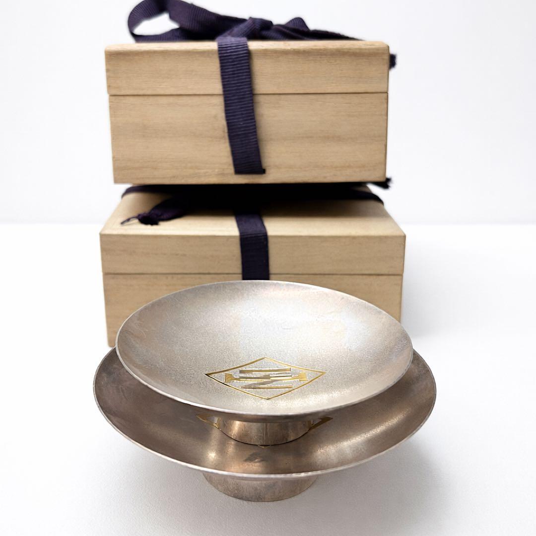 純銀 銀盃 2個セット 150g シルバー 刻印あり 銀製品 SILVER 盃