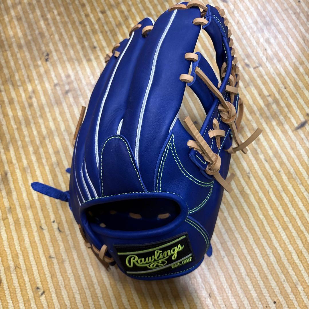 新品未使用ローリングス軟式野球グローブ右投げ用ブルー