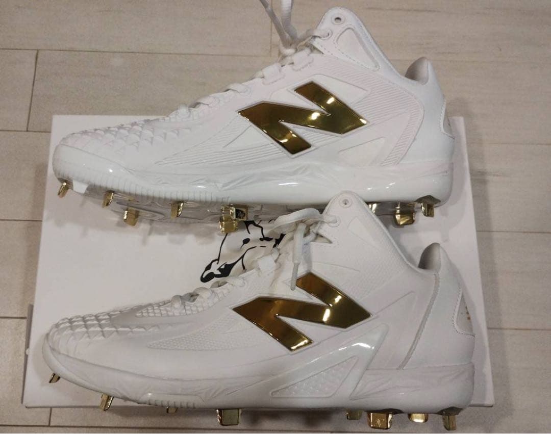 【新品】野球用スパイク 大谷モデル ニューバランス 26.5cm 白×ゴールド