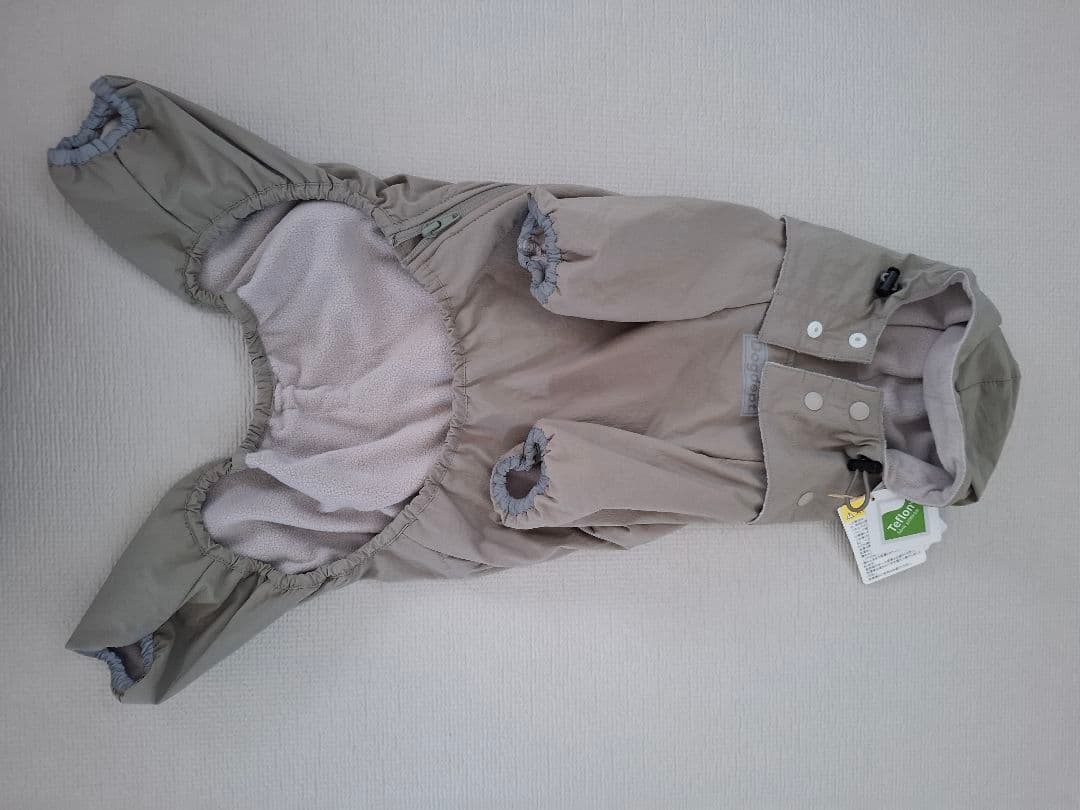 DOGDEPT フード付き犬服 ベージュ