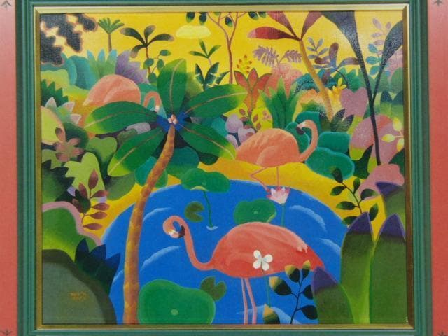 林孝三、ＬＥ　ＰＡＲＡＤＩＳ　ＲＯＵＧＥ、希少な額装用画集より、新品高級額装付