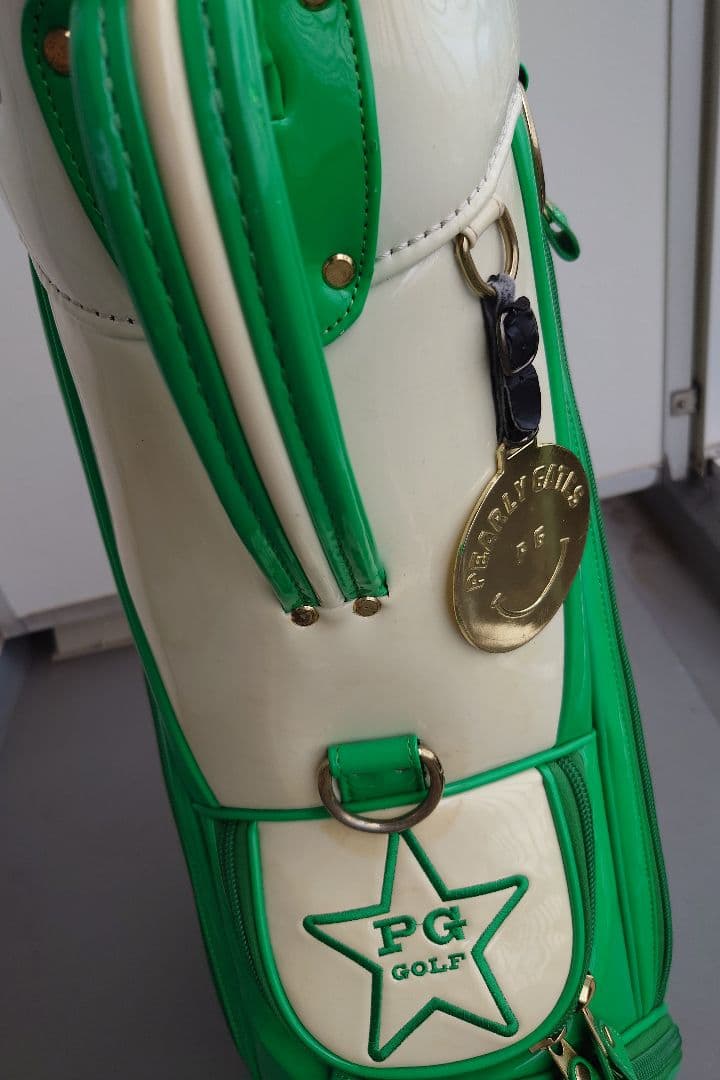 PEARLY GATES (パーリーゲイツ)キャディバッグ グリーン/ホワイト
