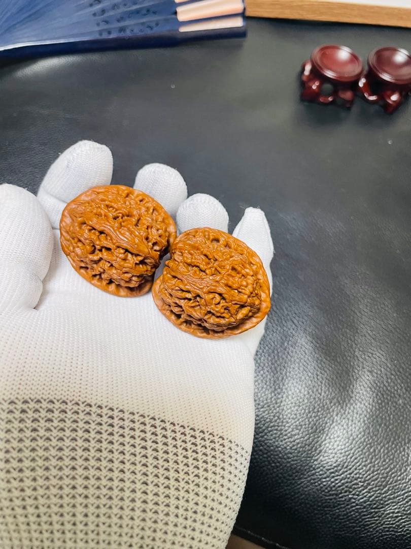 ❤️No.422遊ぶクルミ　文玩核桃 水龙纹（店主1年育てた)