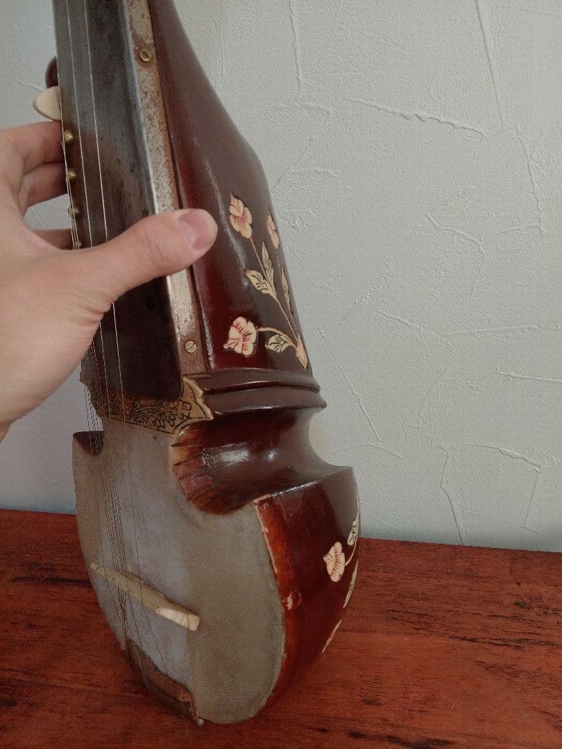 希少アンティーク サロード サロッド SAROD 民族楽器 シタール タンプーラ