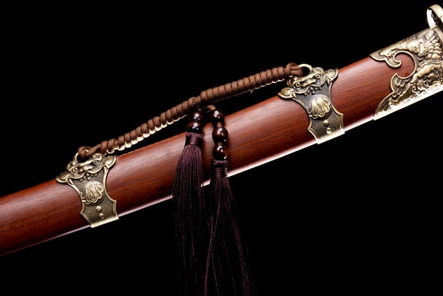 狂獅子清刀-模様鋼 古兵器 武具　刀装具　日本刀　模造刀 居合刀