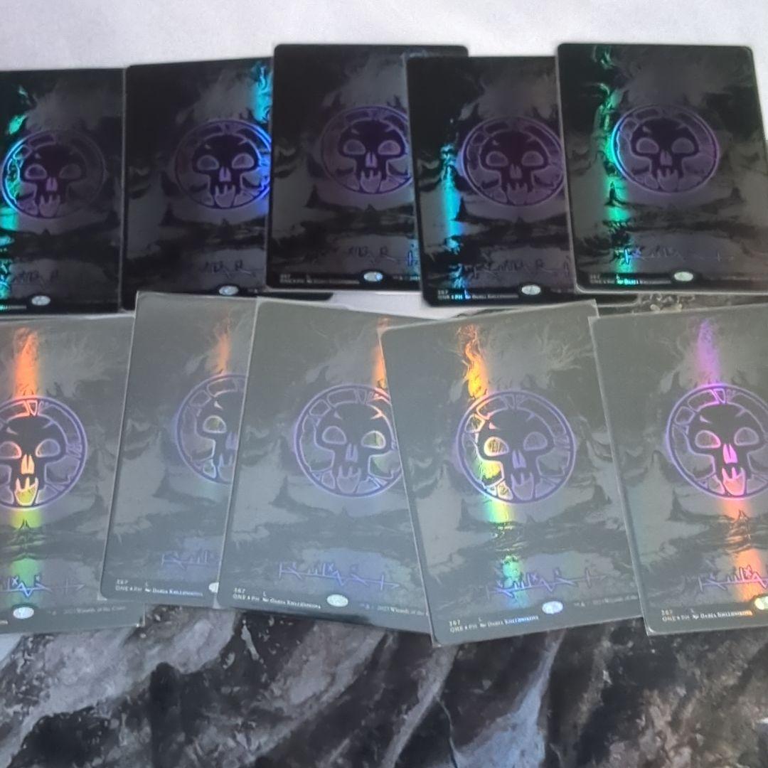 MTG ファイレクシア:完全なる統一　オイルスリックFoil　沼10枚セット