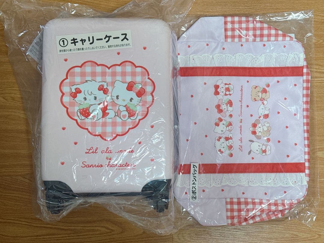 Lil ala mode×サンリオ mikkoキャリーケース、ボストンバッグ