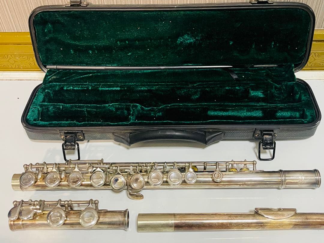 フルート本体 銀メッキ 16キー ケース付き