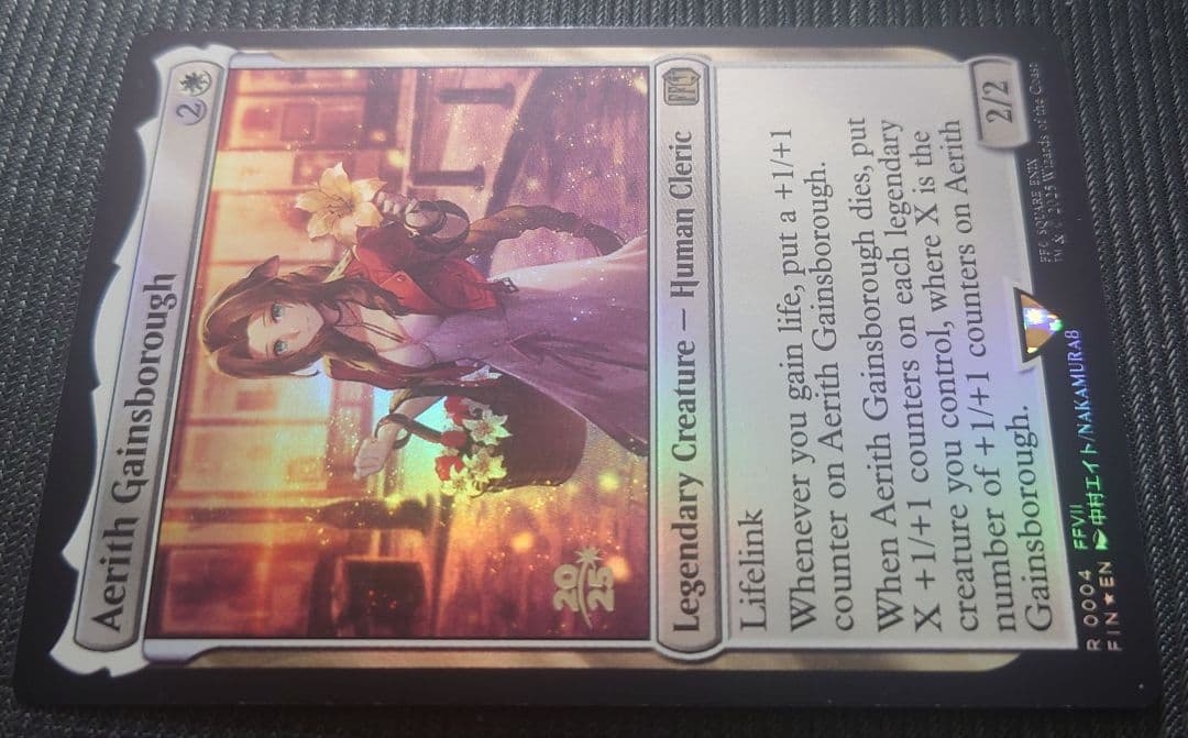 mtg 稀少エラー 反転ホロ エアリス 金箔 プレリリース プロモ fin